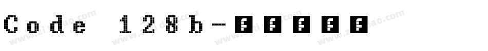 Code 128b字体转换